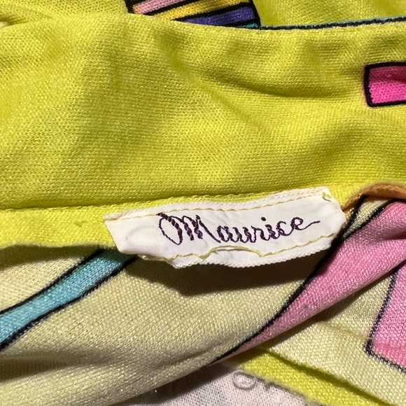 Rare! Vintage Maurice Polyester Gown - Picture 3 of 8